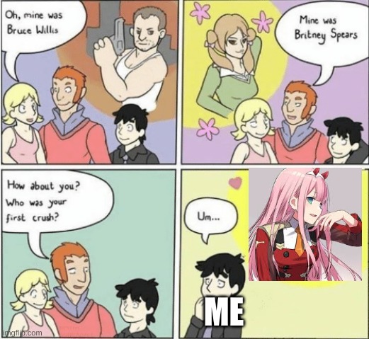 Childhood Crushes template | ME | image tagged in childhood crushes template | made w/ Imgflip meme maker