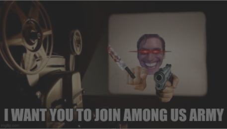 High Quality amongus army forever. JOIN IT! Blank Meme Template