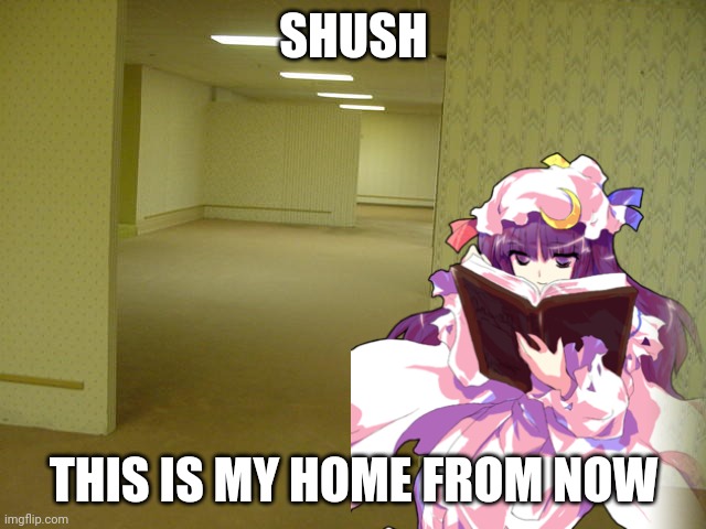 W0t? | SHUSH; THIS IS MY HOME FROM NOW | image tagged in no shit sherlock,backrooms,touhou | made w/ Imgflip meme maker