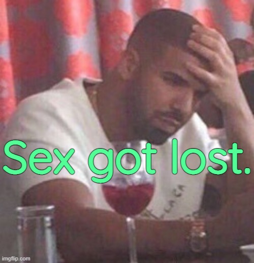 Drake upset | Sex got lost. | image tagged in drake upset | made w/ Imgflip meme maker