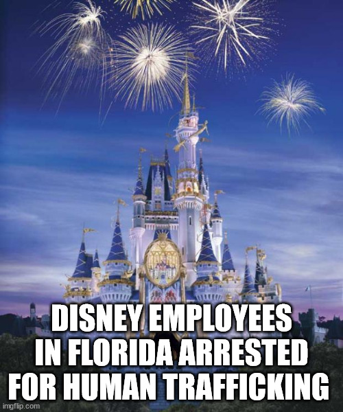 Say it isn't so... | DISNEY EMPLOYEES IN FLORIDA ARRESTED FOR HUMAN TRAFFICKING | image tagged in disney | made w/ Imgflip meme maker