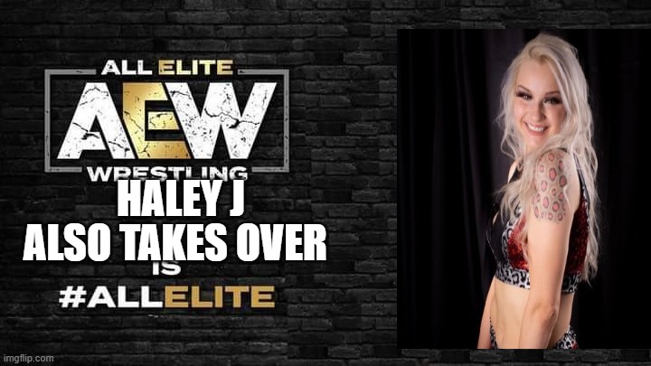 Is all elite | ALSO TAKES OVER; HALEY J | image tagged in is all elite | made w/ Imgflip meme maker