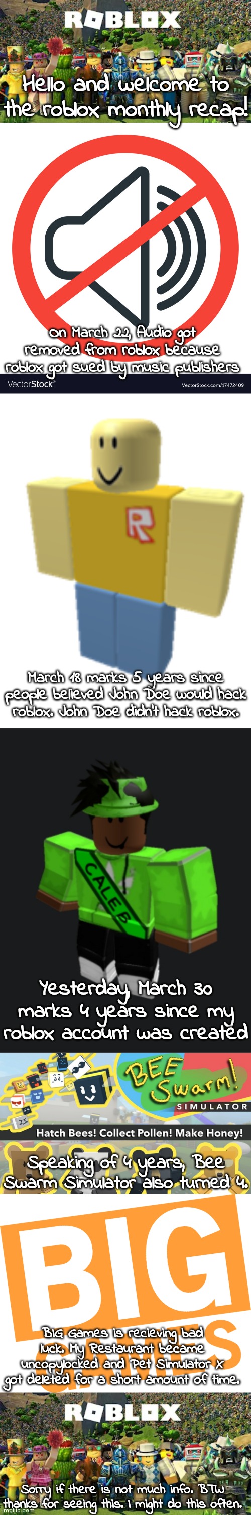 March 18 - Roblox