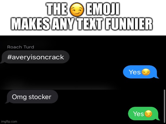 Blank White Template | THE 😏 EMOJI MAKES ANY TEXT FUNNIER | image tagged in blank white template | made w/ Imgflip meme maker