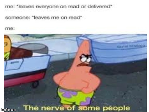 The nerve | image tagged in patrick star | made w/ Imgflip meme maker