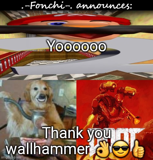 fonchi AC by fonchi | Yoooooo; Thank you wallhammer 👌😎👍 | image tagged in fonchi ac by fonchi | made w/ Imgflip meme maker