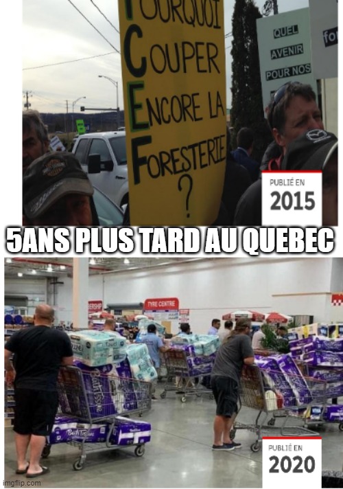 Manifestation | 5ANS PLUS TARD AU QUEBEC | image tagged in breaking news,fake news | made w/ Imgflip meme maker