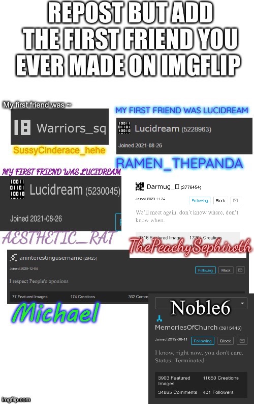 Believe it or not, she followed me even before I joined MSMG | ThePeachySephiroth | made w/ Imgflip meme maker