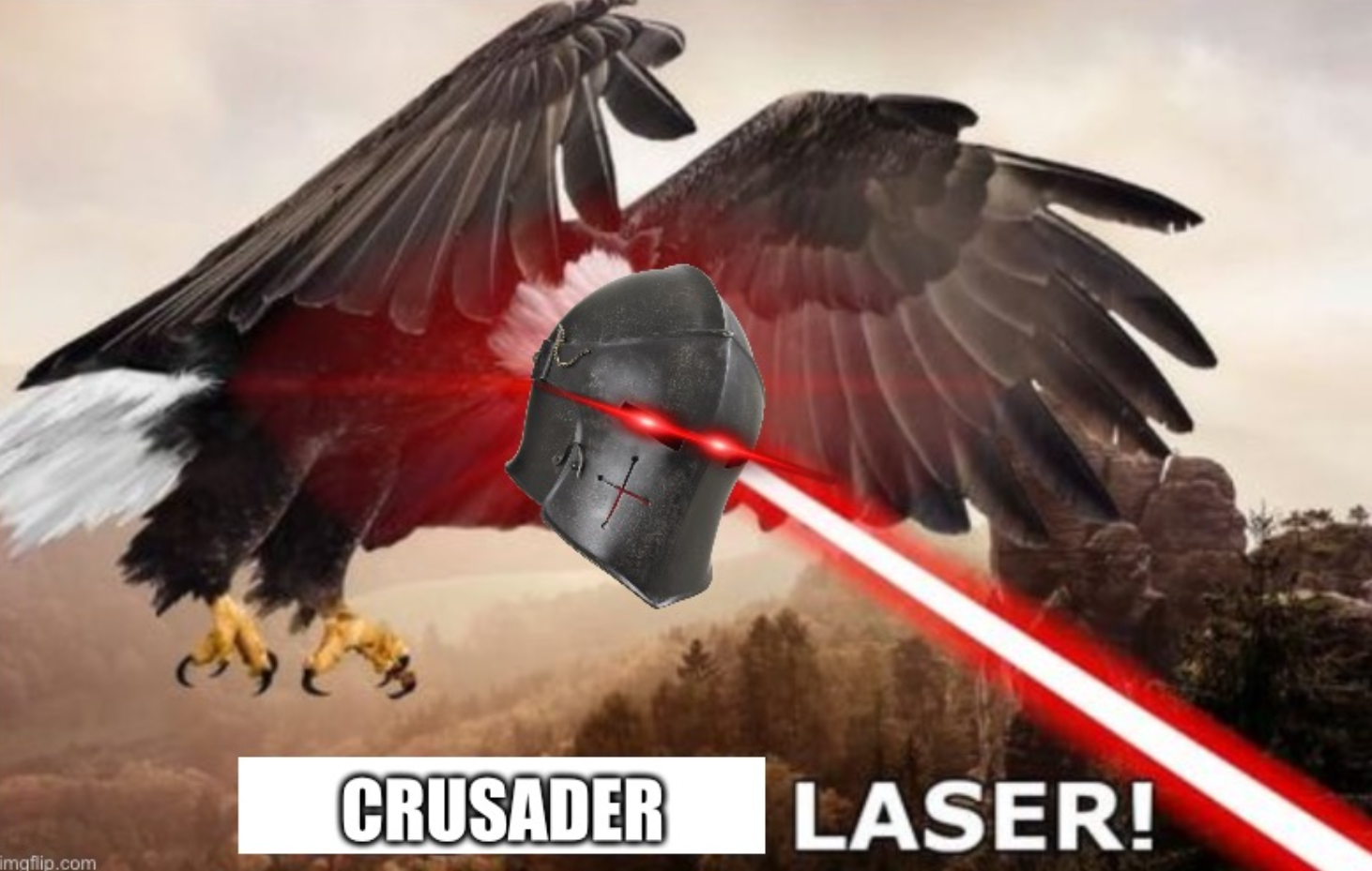 High Quality Crusader Laser Blank Meme Template