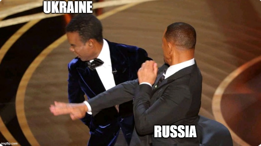 Say again | UKRAINE; RUSSIA | image tagged in ukraine,russia | made w/ Imgflip meme maker