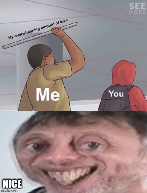 image tagged in michael rosen click nice | made w/ Imgflip meme maker