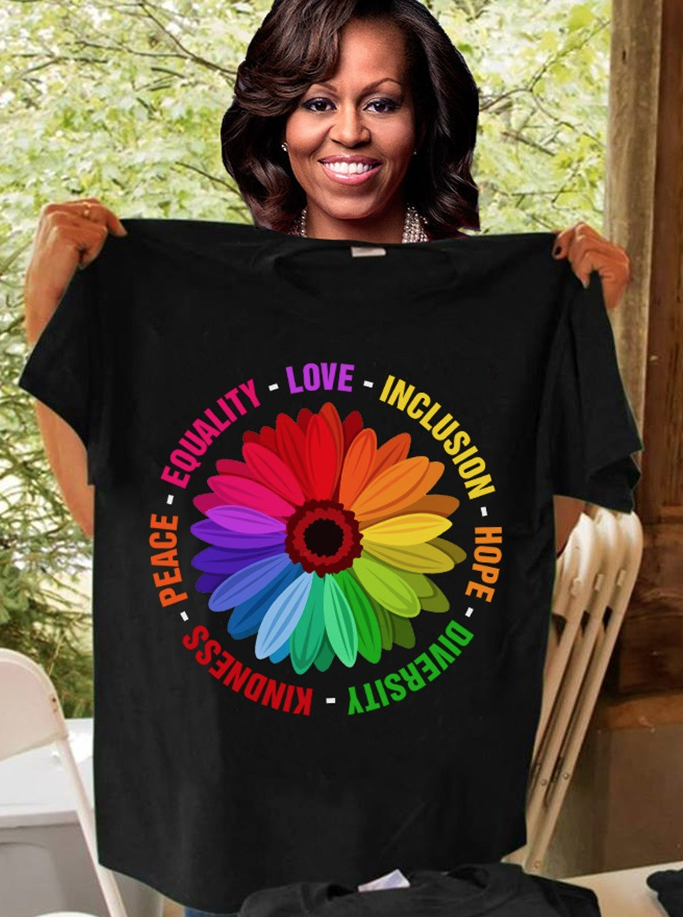 High Quality michelle obama tee shirt Blank Meme Template