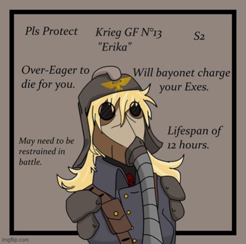 krieger waifu 1.0 | image tagged in krieger waifu 1 0 | made w/ Imgflip meme maker