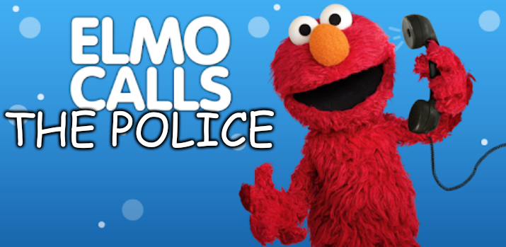 elmo calls the police Blank Meme Template