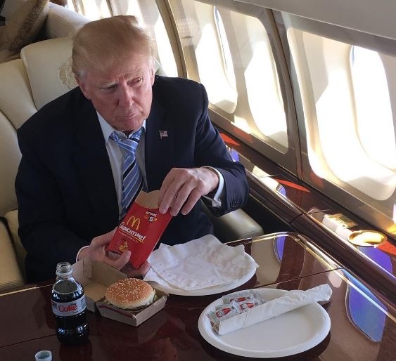 High Quality Trump McDonalds Blank Meme Template