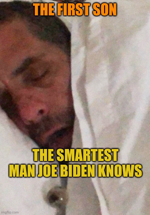 No Photoshop or lies needed here. Remember a couple years ago when the first son wasn't a corrupt drug addict who kicked up 10%? | THE FIRST SON; THE SMARTEST MAN JOE BIDEN KNOWS | image tagged in hunter biden cracker pipe | made w/ Imgflip meme maker