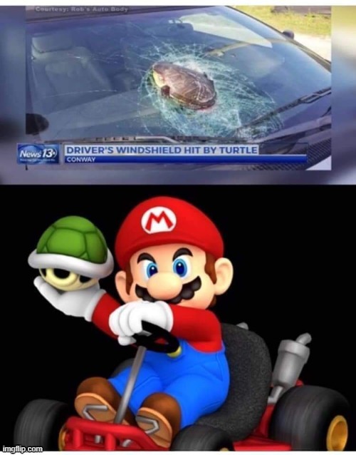 AHA! I knew it! Mario was the suspect all along! | image tagged in mario kart,mario,nintendo,memes,funny | made w/ Imgflip meme maker