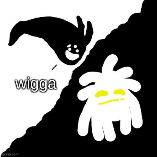 white nibba | wigga | image tagged in le idiot mocks plague overlord | made w/ Imgflip meme maker