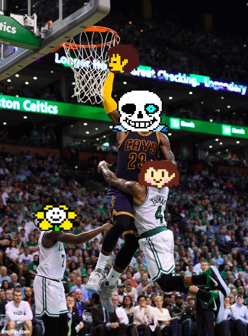 Getting dunked on be like | image tagged in slam dunk | made w/ Imgflip meme maker