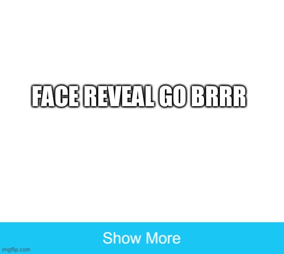 Wait- what day is it? | FACE REVEAL GO BRRR | image tagged in show more,april fools day,april fools | made w/ Imgflip meme maker