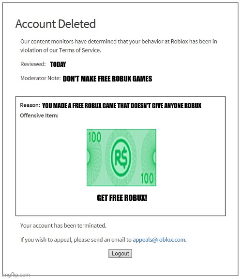 roblox free acc and robux