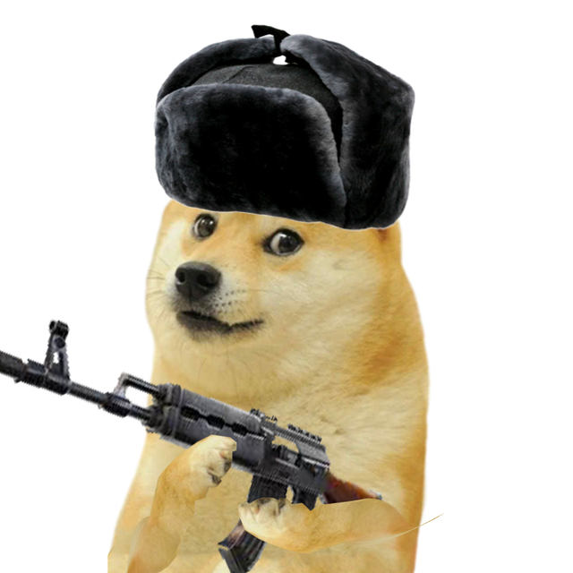 High Quality Russian doge Blank Meme Template