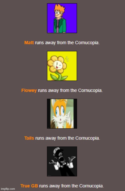 The Bloodbath Concludes... | image tagged in hunger games,imgflip | made w/ Imgflip meme maker