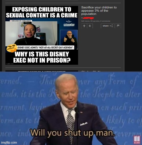 Politics is a garbage pile of a stream. | image tagged in will you shut up man | made w/ Imgflip meme maker