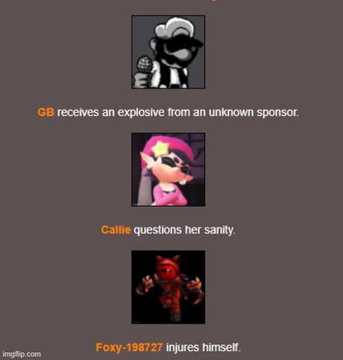 End of Day 1 | image tagged in hunger games,imgflip | made w/ Imgflip meme maker