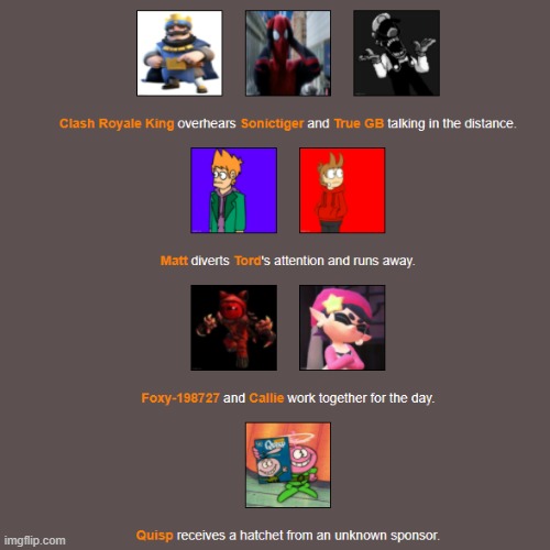 Day 2, Part 2. | image tagged in hunger games,imgflip | made w/ Imgflip meme maker