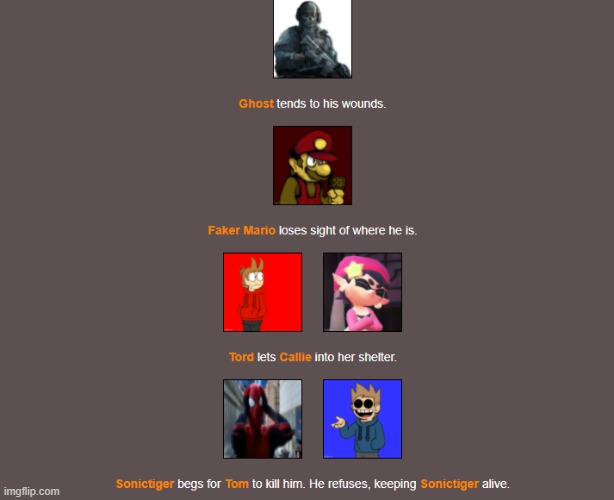 Night 2, Part 2 | image tagged in imgflip,hunger games | made w/ Imgflip meme maker