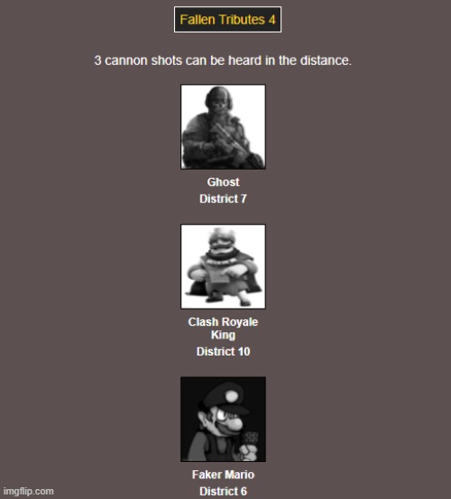 Press F for respects | image tagged in imgflip,hunger games | made w/ Imgflip meme maker