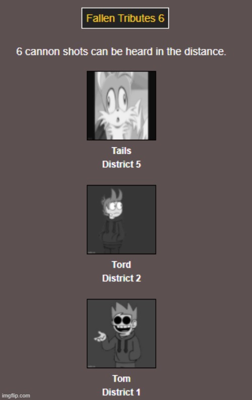 F is for Fallen | image tagged in hunger games,imgflip | made w/ Imgflip meme maker
