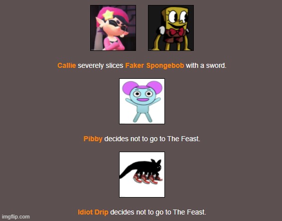 The Feast Ends | image tagged in hunger games,imgflip | made w/ Imgflip meme maker