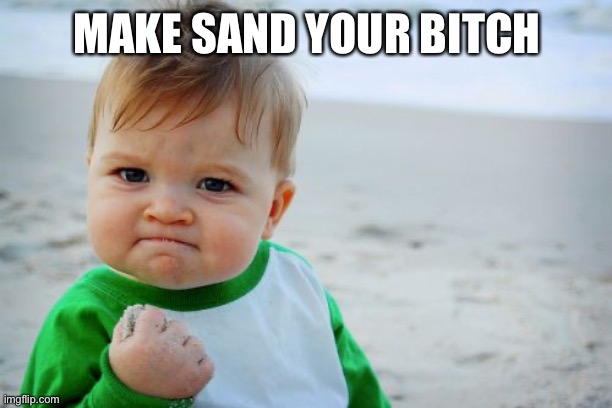 Success Kid Original Meme | MAKE SAND YOUR BITCH | image tagged in memes,success kid original | made w/ Imgflip meme maker