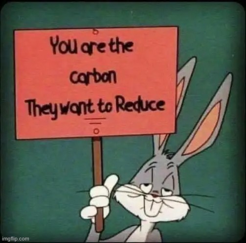 Carbon Emissions | image tagged in bugs bunny | made w/ Imgflip meme maker