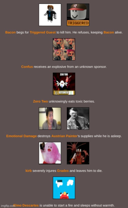 Bacon makes an attempt to trigger the guest. | made w/ Imgflip meme maker