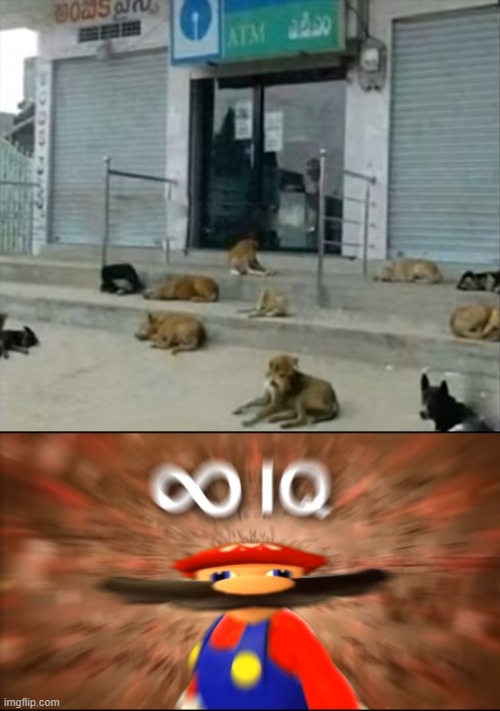 ATM with highest security | image tagged in infinity iq mario | made w/ Imgflip meme maker