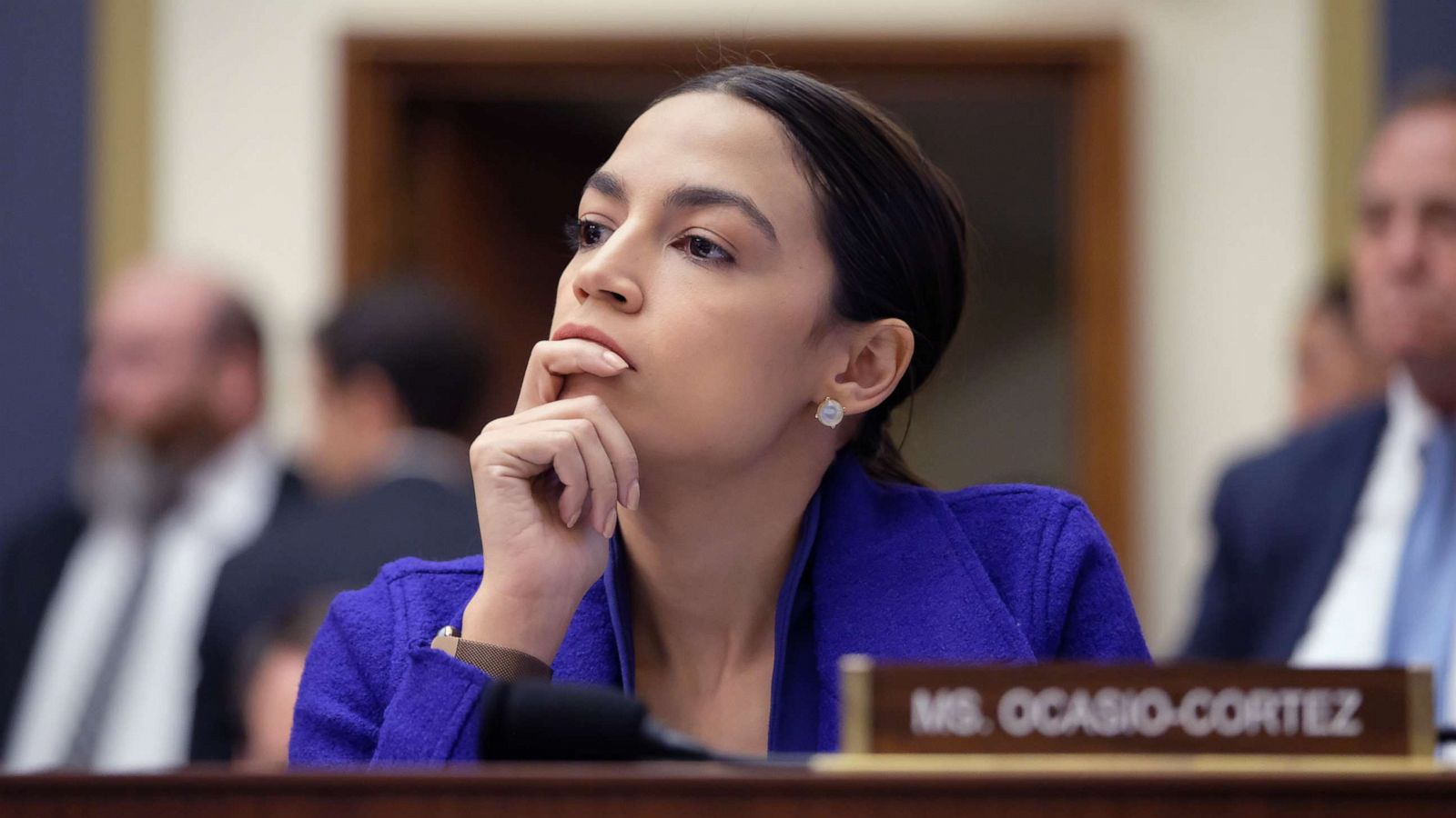AOC Deep Thoughts Blank Meme Template