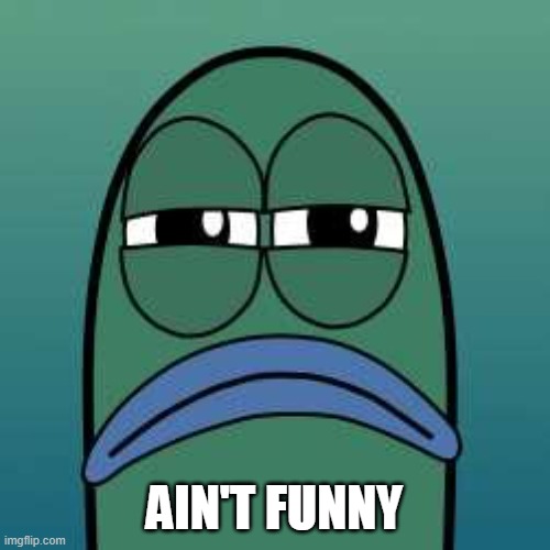 not funny | AIN'T FUNNY | image tagged in not funny | made w/ Imgflip meme maker