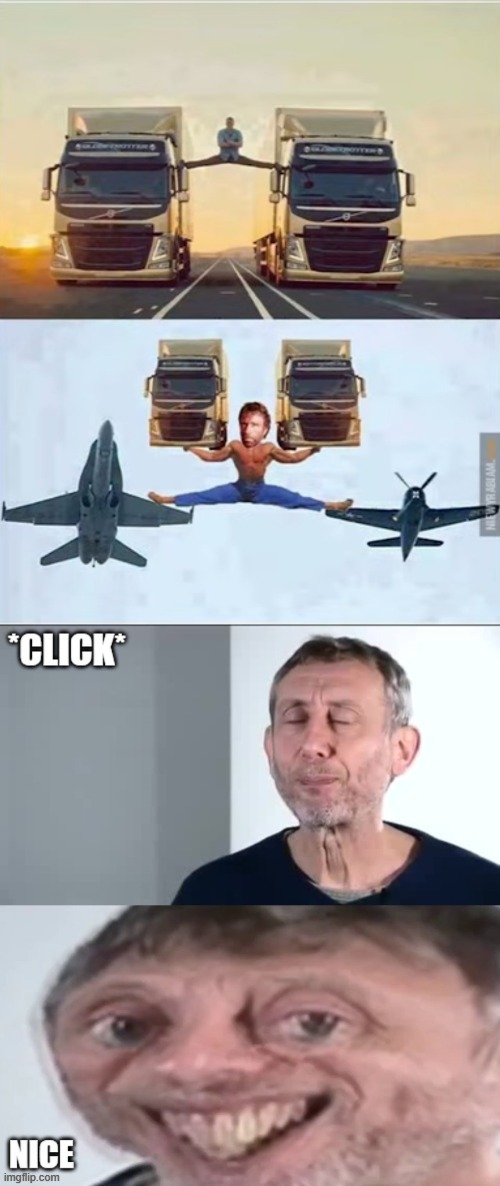 image tagged in michael rosen click nice | made w/ Imgflip meme maker