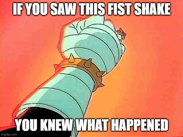 Gadget Wins | IF YOU SAW THIS FIST SHAKE; YOU KNEW WHAT HAPPENED | image tagged in classic cartoons | made w/ Imgflip meme maker