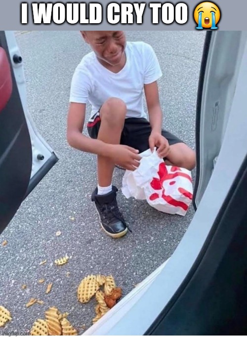 I WOULD CRY TOO 😭 | image tagged in funny memes | made w/ Imgflip meme maker