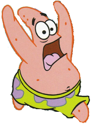 High Quality Patrick running Blank Meme Template