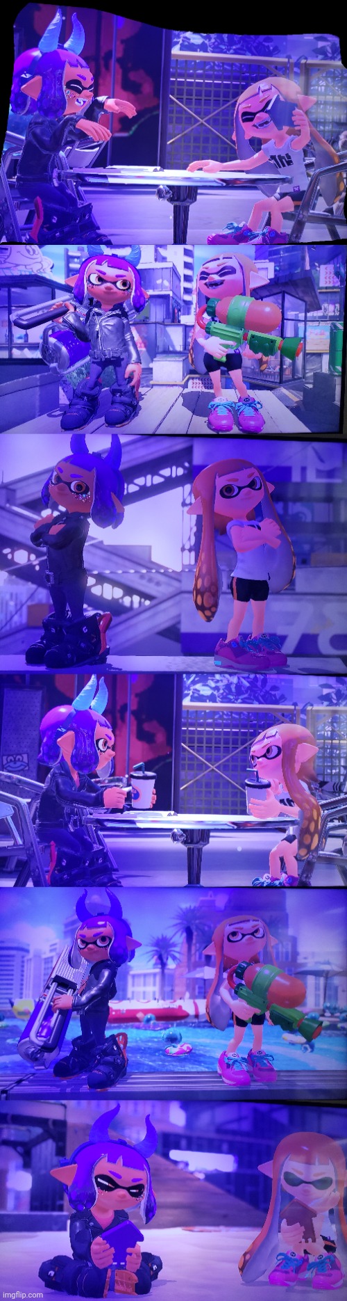 Pictures of Inkmatas and Agent 3 (Inkling girl) | image tagged in maybe switch hood x inkmatas,isn't the only inkmatas,ship | made w/ Imgflip meme maker