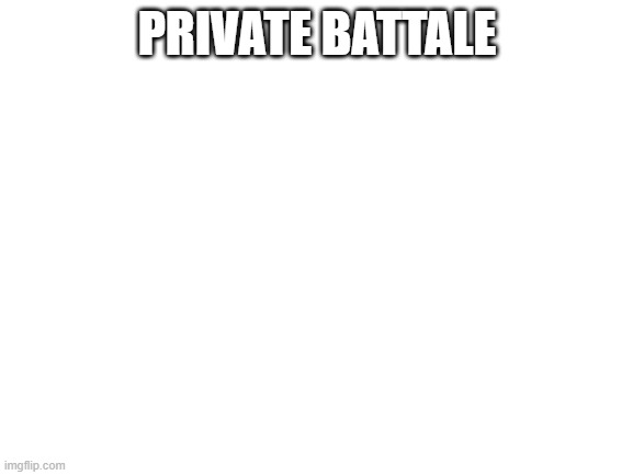 Blank White Template | PRIVATE BATTALE | image tagged in blank white template | made w/ Imgflip meme maker