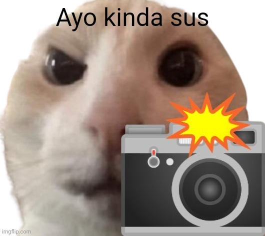 Caught in 4k | Ayo kinda sus | image tagged in caught in 4k | made w/ Imgflip meme maker