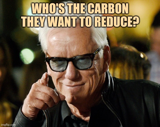 You are. | WHO'S THE CARBON THEY WANT TO REDUCE? | image tagged in memes | made w/ Imgflip meme maker