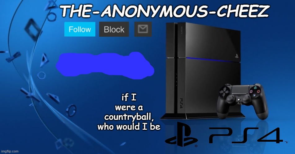 Ps4 template | if I were a countryball, who would I be | image tagged in ps4 template | made w/ Imgflip meme maker