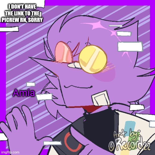 Funi Deltarune OC | I DON'T HAVE THE LINK TO THE PICREW RN, SORRY; Amia | image tagged in deltarune | made w/ Imgflip meme maker